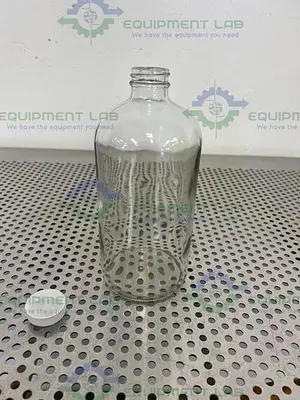 USED BOX OF 12 - VWR 15900-226 CLEAR BR GLASS BOTTLE 1000ML  W/ TEFLON-LINED CLOSURE