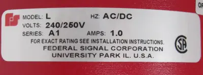 NEW FEDERAL SIGNAL L-240 HORN 240VAC L240