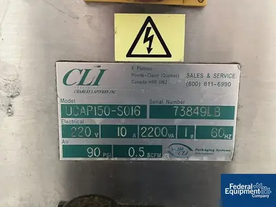 USED CLI CLI Inline Capper, Model UCAP150