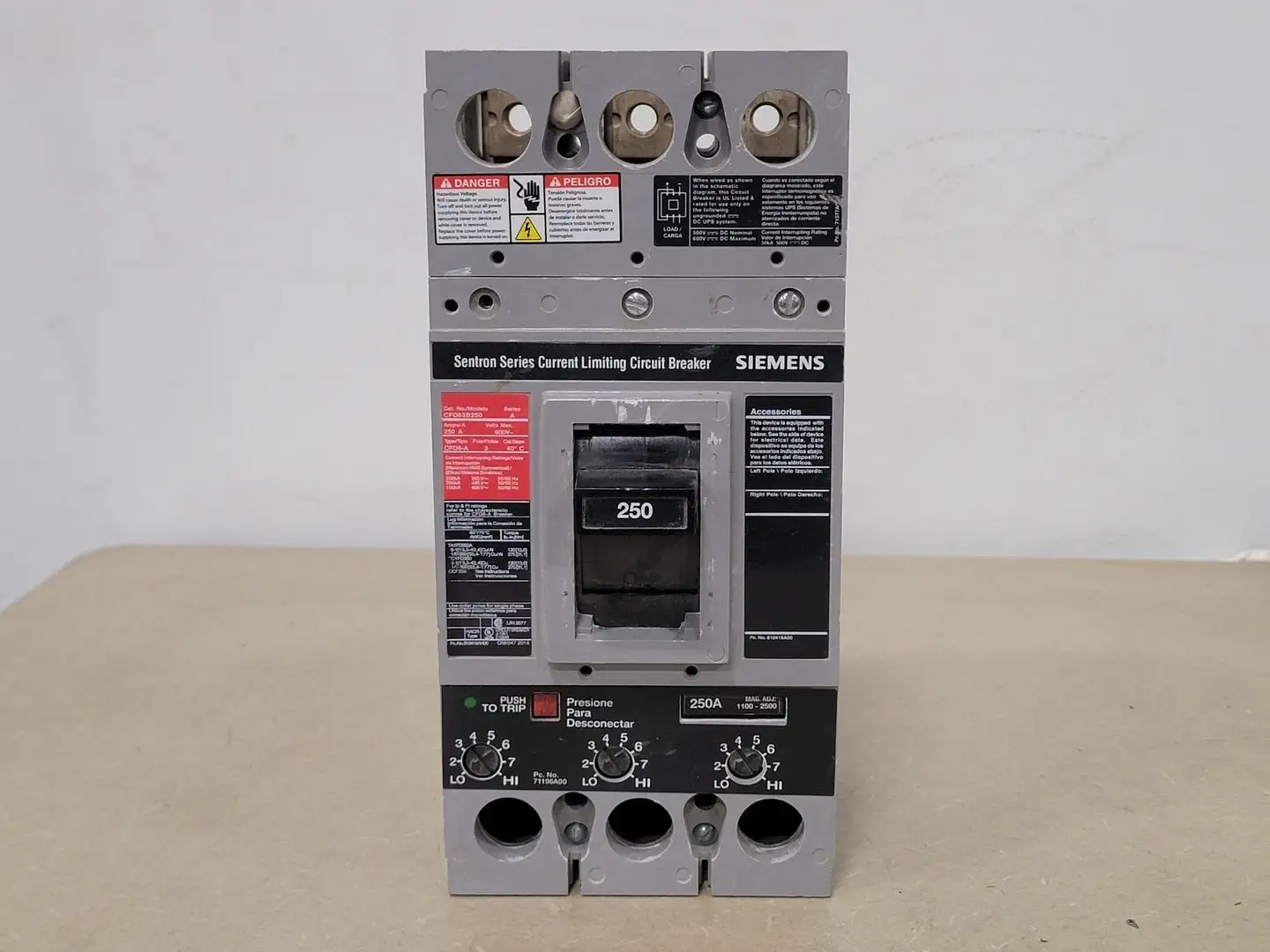 New | in-Stock SIEMENS CFD63B250 Switchgears British Columbia CA | Lenmark #240228
