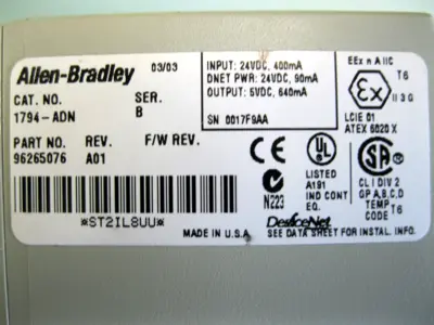 USED Allen-Bradley 1794-ADN