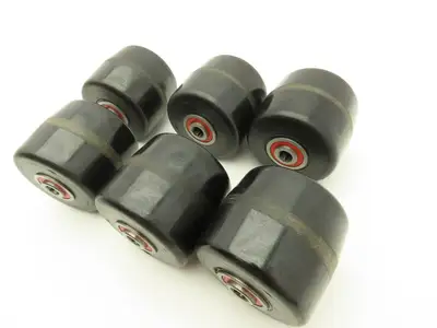 Magline 140141 Roller 3"W x 3.5"H 7/16" ID Used On Various Dollies Lot of 6