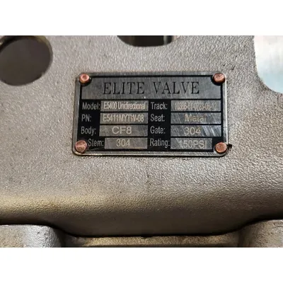 USED ELITE VALVE E5400