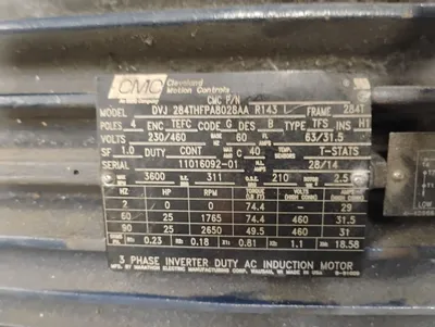 CMC DVJ-284THFPA8028AA-R143-L A.C. Motors | ESS Industrial Equipment Sales (6)