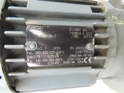 PVC Plastic Chemical Immersion Pump 1"x 3/4"npt .25kw 480V 3PH 14" Intake