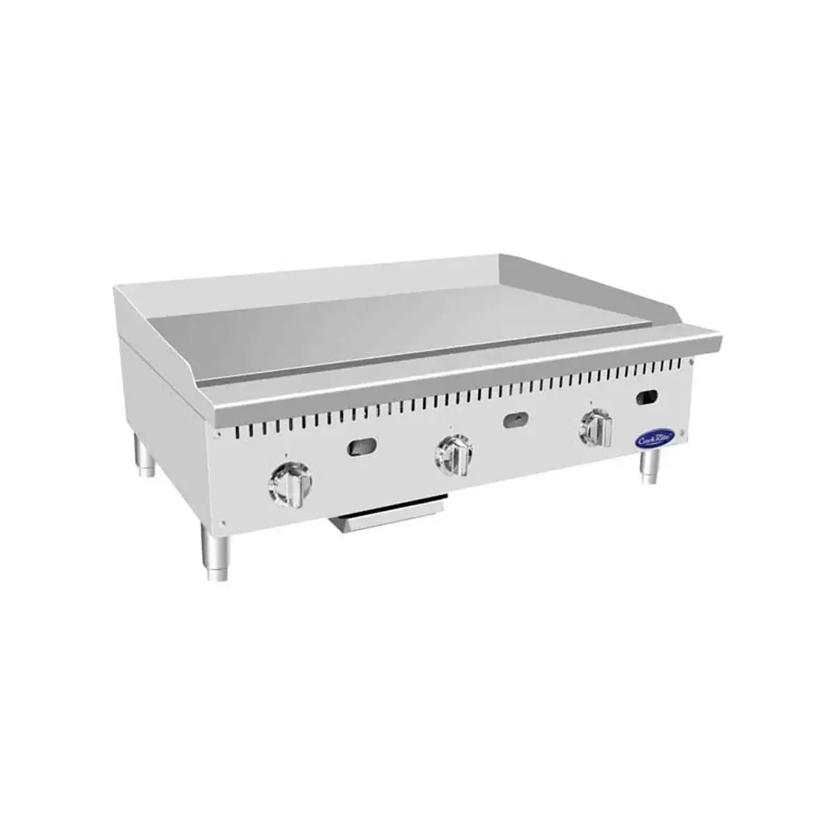 New | in-Stock Atosa New Atosa ATTG-36 HD 36'' Thermo-Griddle with Total 75,000 BTU (with 1" Griddle Plate) Commercial Flat Top Griddles Illinois US | Falcon Restaurant Supply #1375227
