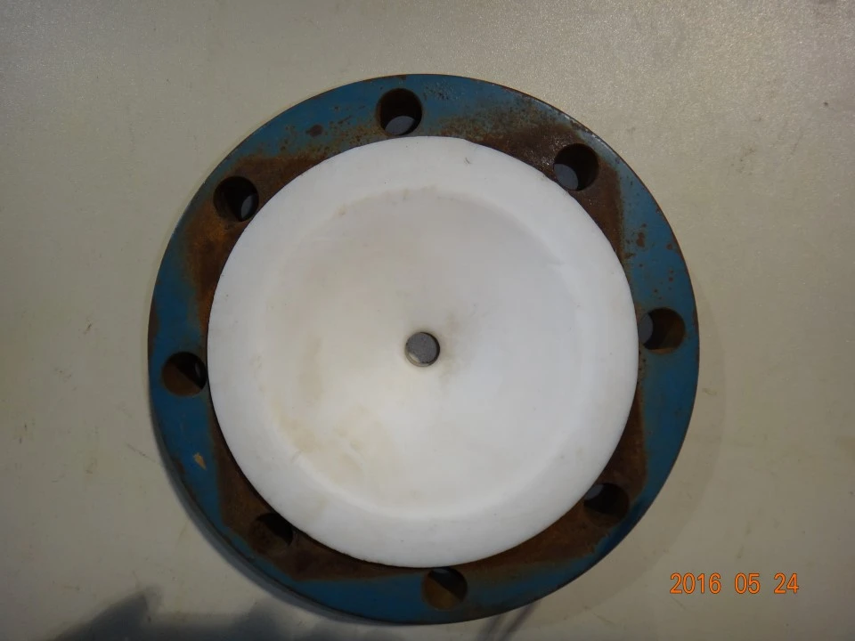 6"x1" PTFE Lined, Dow Reducing Flange, 150.