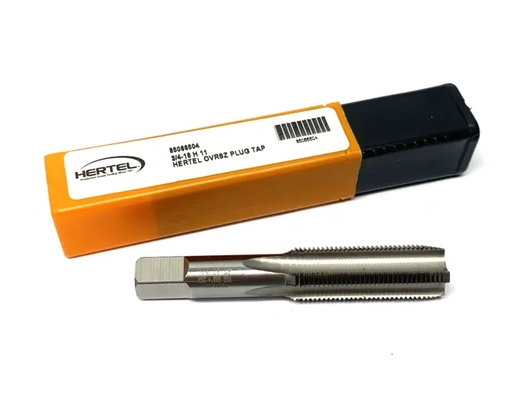 Used HERTEL STRAIGHT FLUTE TAP: 3/4-16 UNF, 4 FLUTE, PLUG CHAMFER HIGH-SPEED Taps & Dies Michigan US | Maverick Industrial Sales #1091805