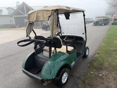 (1) 2017 E-Z-Go golf cart with a Kawasaki gas engine, model 625111G01, includes canopy, ball cover, ...