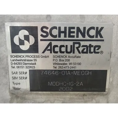 USED SCHENCK PROCESS GMBH MODHC-1G-2A