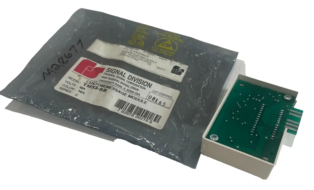 NEW FEDERAL SIGNAL TM33 TONE MODULE SERIES C TM33-SB