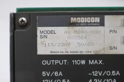 SCHNEIDER MODICON  AS-P840-000 Power Supply Module STOCK G212A