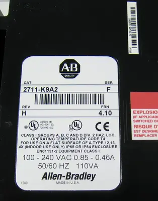 USED ALLEN BRADLEY PANELVIEW 2711-K9A2
