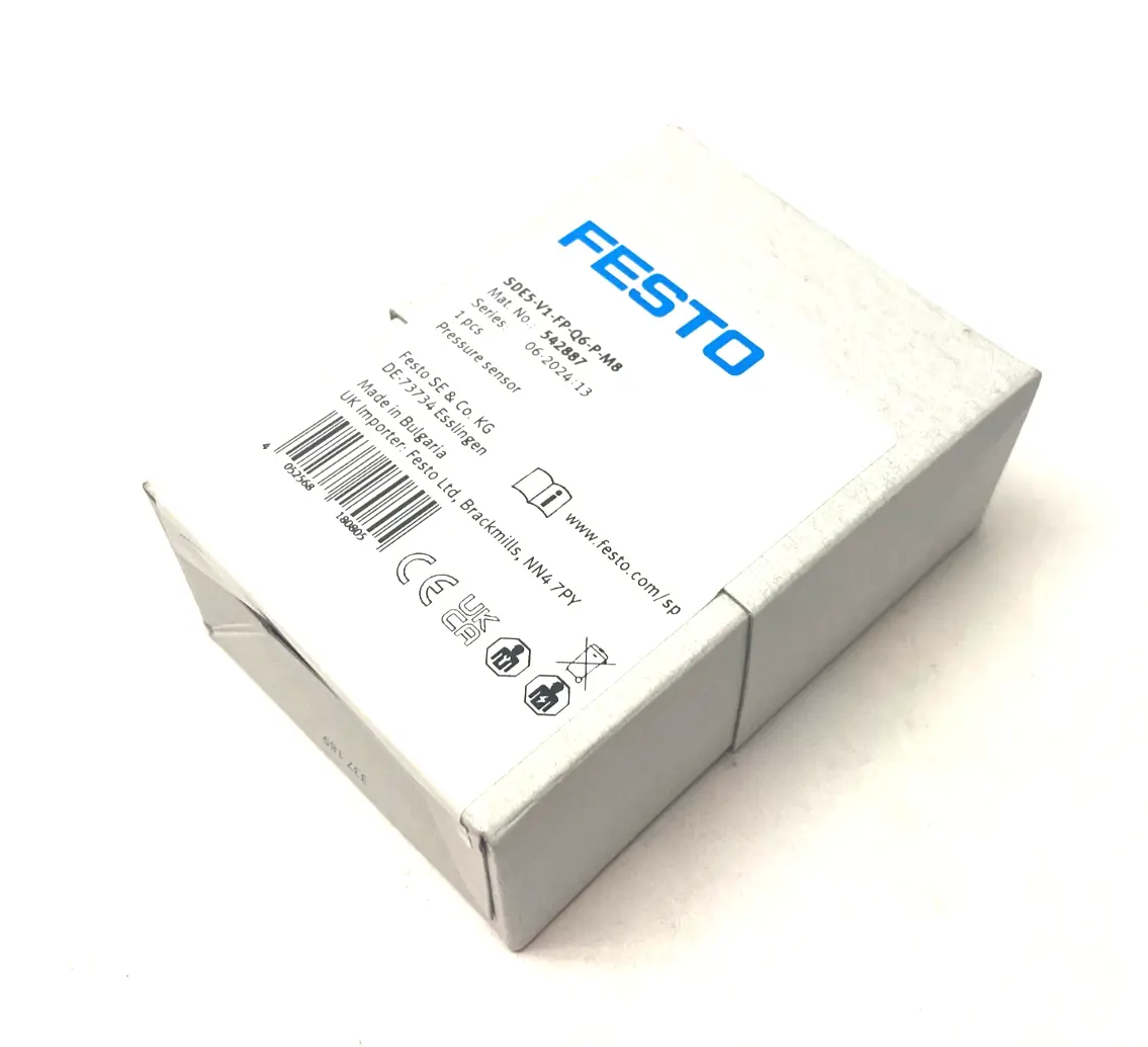 NEW FESTO PRESSURE SENSOR, SWITCHABLE, 0 TO -1BAR