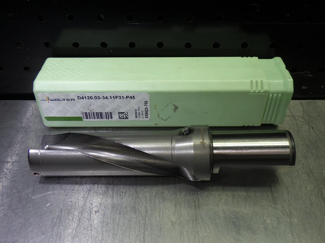 Walter 1.3437" Coolant Thru Drill 1.25" Shank D4120.03-34.11F31-P45 (LOC3493B)