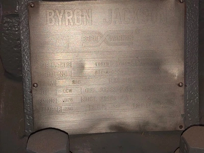 Byron Jackson 4x6x9D DVMX-5 Stage Multistage Pump, New Storeroom Spare