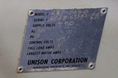 USED 1990 Unison-Dedtru 287-0000, 1990, POWER TABLE CYCLE OPTION, DEDTRU