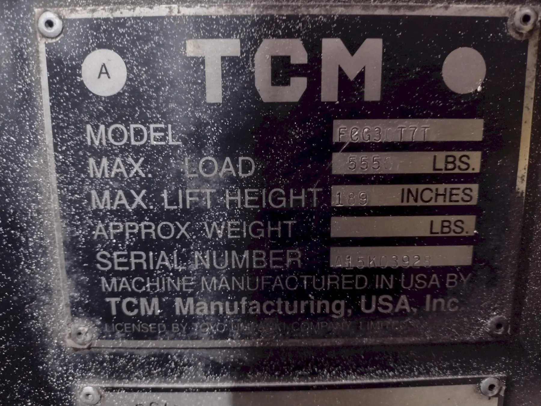 USED TCM FCG30TYT