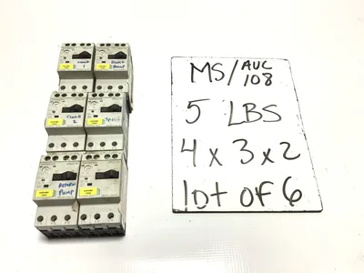 Siemens 3RV1011-1CA10 Motor Protection Circuit Breaker 3PH 3P (Lot of 6)