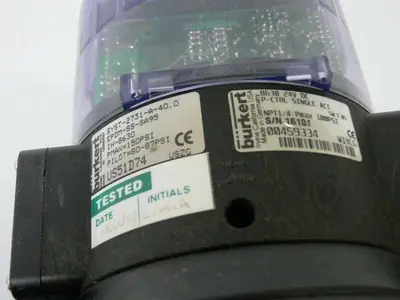 USED BURKERT 149333 2731-A-40.0 PILOT 5.5-7BAR PNEUMATIC ACTUATOR