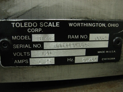 TOLEDO 8146 DIGITAL SCALE READOUT