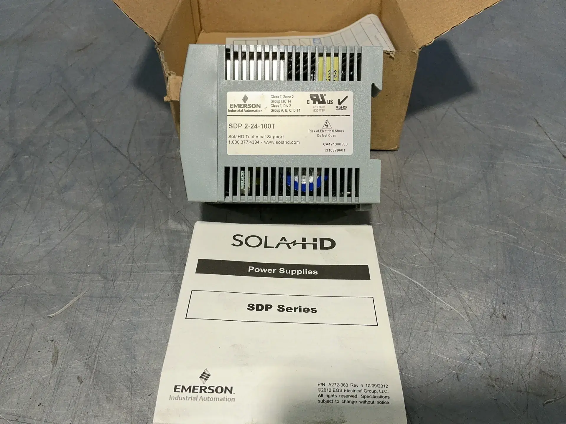 Used SOLA HD / EMERSON SDP 224100T DIN Rail Power Supplies Ohio US | HGR 24 #1549597