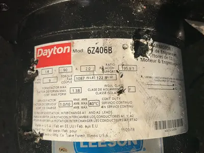 Used DAYTON C4D17NZ53A Motors (misc) Ohio US | HGR 24 #1283917