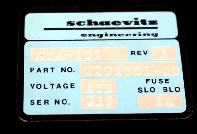 SCHAEVITZ ATA-101 ANALOG TRANSDUCER AMPLIFIER 2291301-00, ATA101 REPAIRED