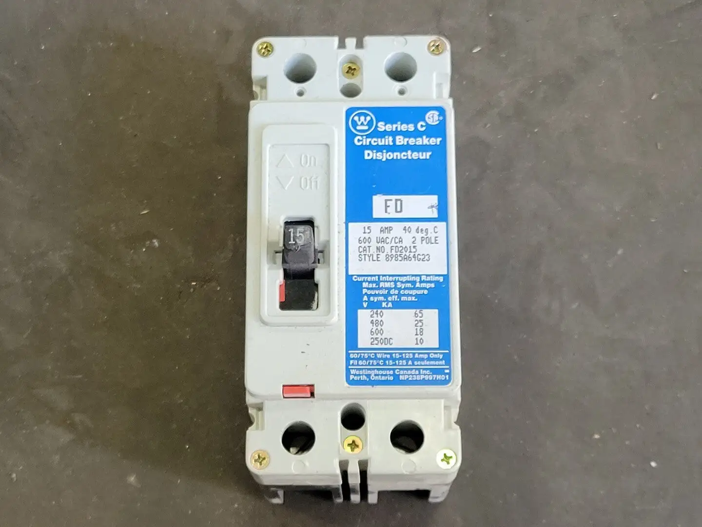 USED WESTINGHOUSE FD2015