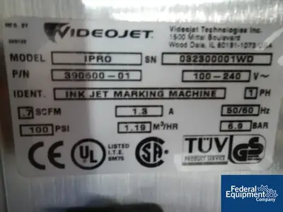 USED Videojet VIDEO JET CODER, MODEL IPRO