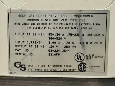 USED SOLA 63-23-125-4