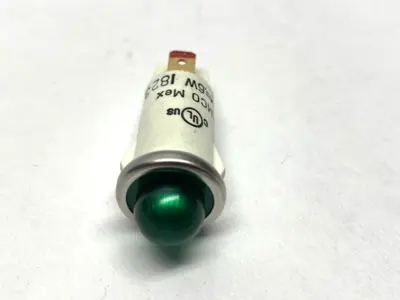 USED WAMCO GREEN LED INDICATOR PANEL LIGHT FOR .5" MOUNTING HOLE