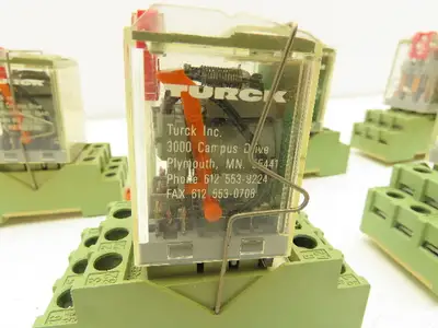 Releco Turck C5-A30 Power Relay 16A 120V 11-Pin Socket  Lot of 10