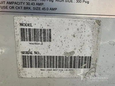 Used AIRCON MAC606-2 Chillers | Star Industries #1254200
