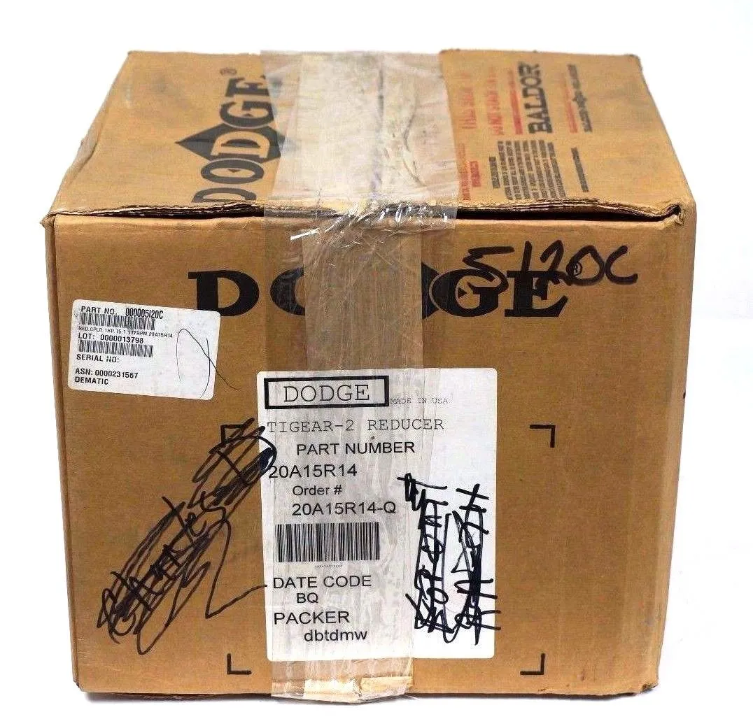 NEW DODGE 20A15R14 TIGEAR 2 REDUCER 15:1 RATIO