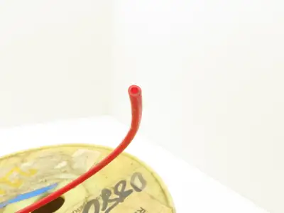 Polyconn 1C-157-05 RED 95A PUR Polyurethane Red Hose Tubing  500' Roll 1/8X1/16"