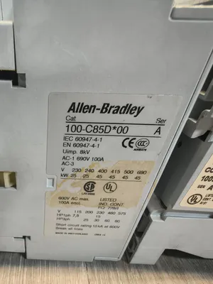 Used Allen-Bradley 100-C85D*00 PLC Contactors South Carolina US | ESS Industrial Equipment Sales #1260335