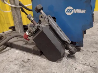 MILLER XMT450 CC CV WELDER & S74 MPA PLUS FEEDER: STOCK #23484
