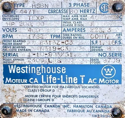 USED WESTINGHOUSE HSBN