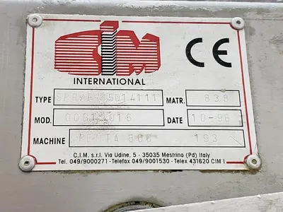 USED 1996 CIM INTERNATIONAL PENTA 600