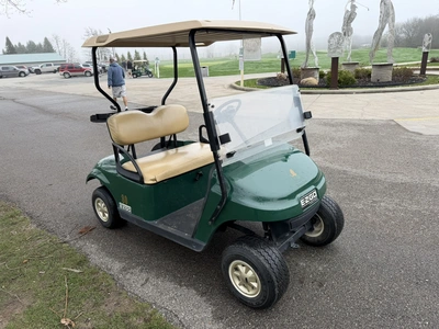 (1) 2014 E-Z-Go golf cart with a Kawasaki gas engine, does not include Club canopy or ball washer, f...