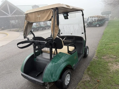 (1) 2019 E-Z-Go EFI golf cart with a Kawasaki gas engine, model 657061G01, includes canopy, fold-dow...