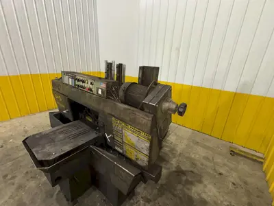 12" X 12" HYD-MECH MODEL #H-12A AUTOMATIC FEED HORIZONTAL SAW PLC-100 CONTROLS & NESTING: STOCK #23723