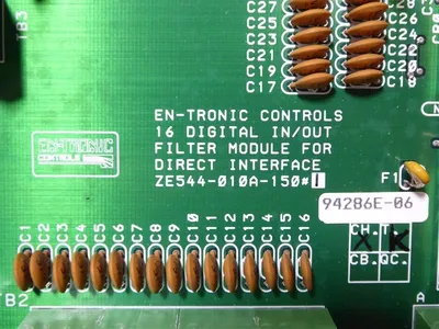 Entronic Controls ZE544-010A-150 Digital I/O Filter Module Used