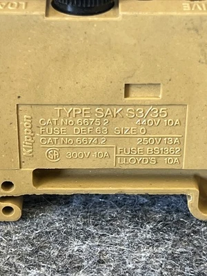 Used Klippon SAKS3/35 66752 Terminal Blocks California US | Davliegogo LLC #1705270