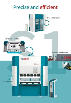 DWK E-Series 4-axis CNC Electro-Hydraulic Press Brake, brand new machine