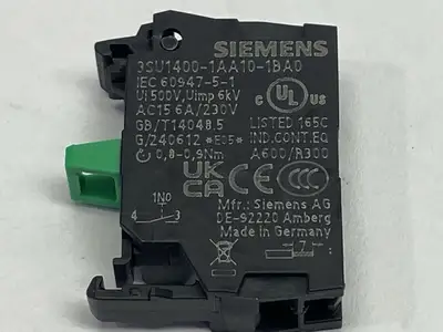 3SU1400-1AA10-1BA0 | Siemens  Contact Module LOT OF 2 - New Other