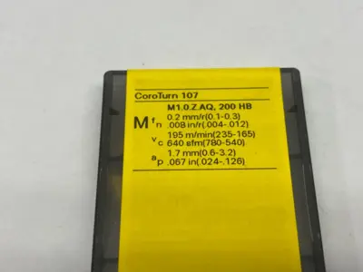 New | in-Stock SANDVIK COROMANT COROTURN® 107 TURNING INSERT 5730512 Inserts (Misc) | Maverick Industrial Sales #1106165
