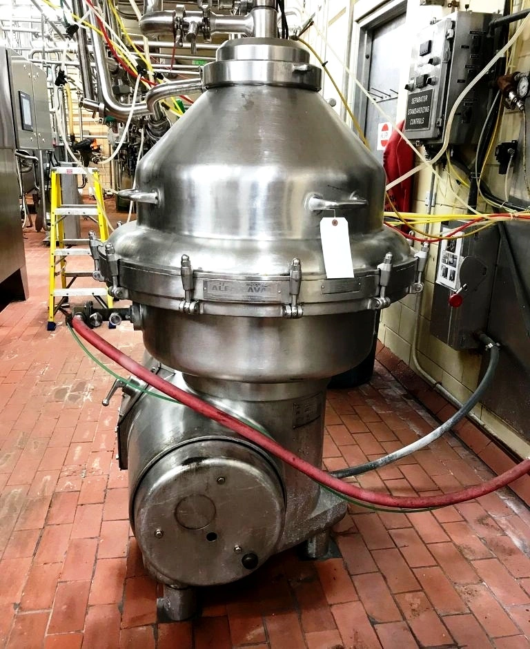 Alfa-Laval MRPX 214 TGV-74 warm milk separator, 316SS.