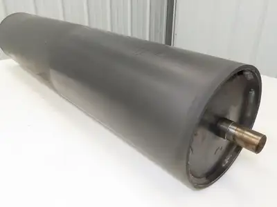 Hytrol 8"x 38.5" Center Drive Pulley for 42" Belt Conveyor 1-3/16" Shaft Crowned